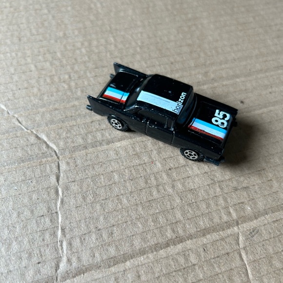 Vintage matchbox black car race car hot wheels hot rod Velcro on bottom - Picture 3 of 8